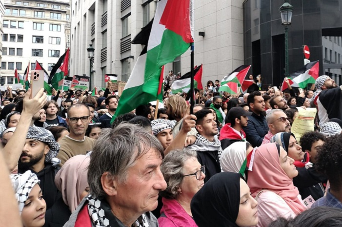 Puluhan Ribu Warga Belgia Peringati Hari&nbsp;Nakba