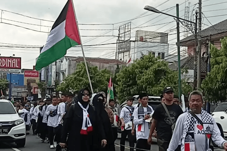 Aksi Bela Palestina Terkumpul Donasi Rp60&nbsp;Juta